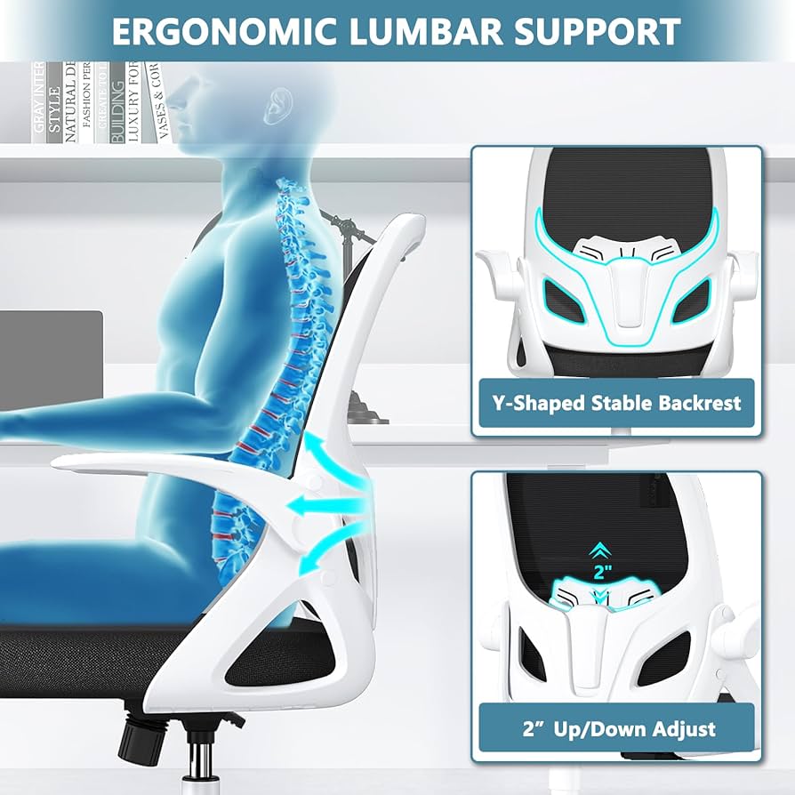 Amazon.com: Kensaker Home Desk Chair with Back Supportive